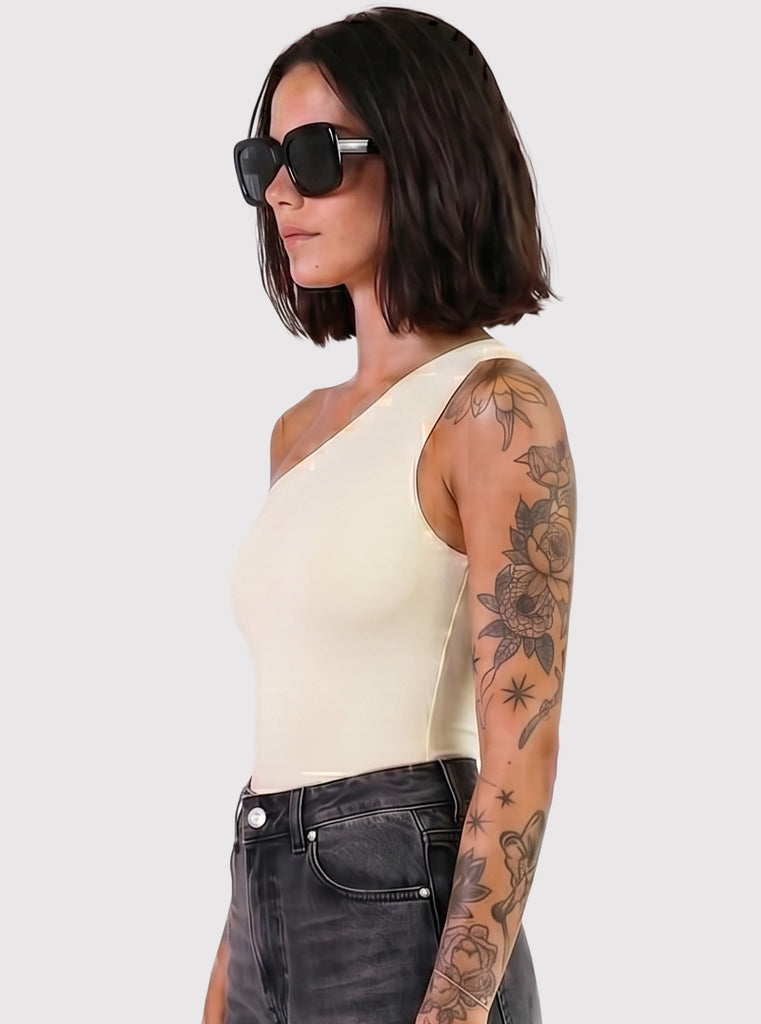 BLUSA ASIMÉTRICA MARFIL