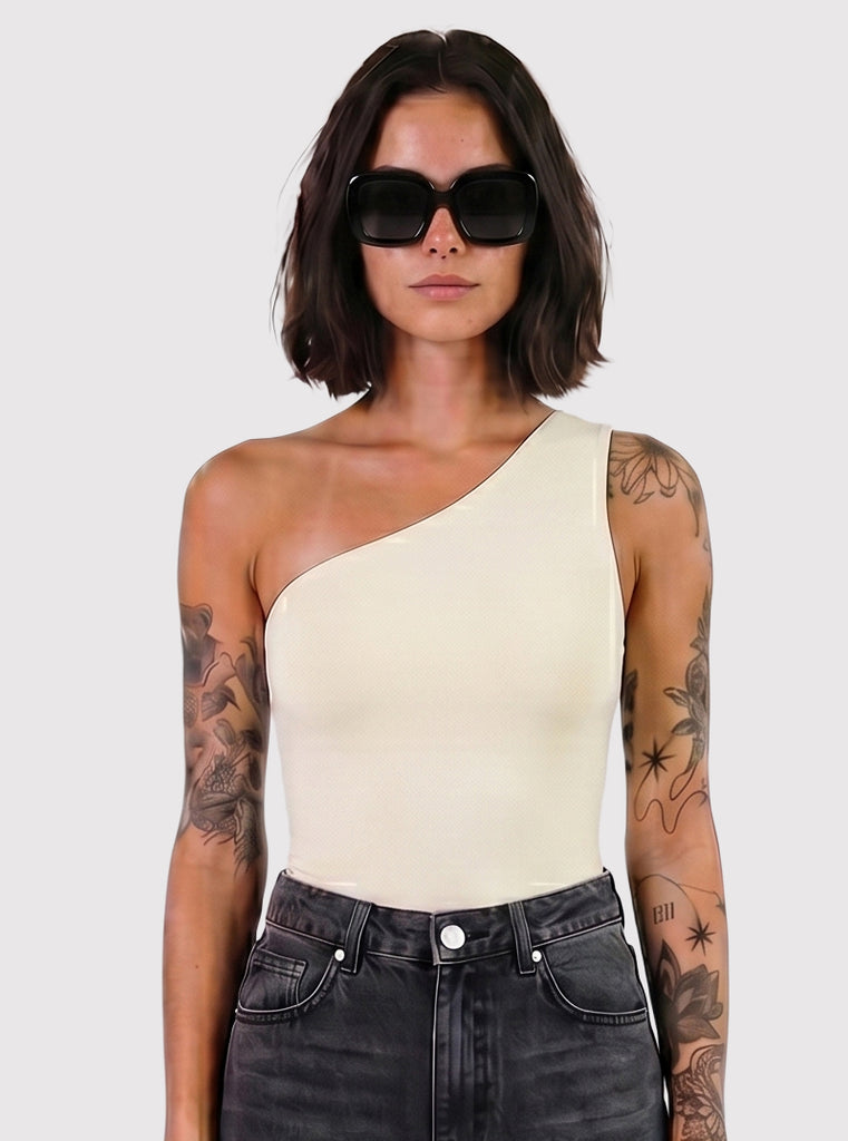 BLUSA ASIMÉTRICA MARFIL