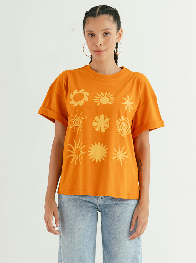 CAMISETA SOLES NARANJA