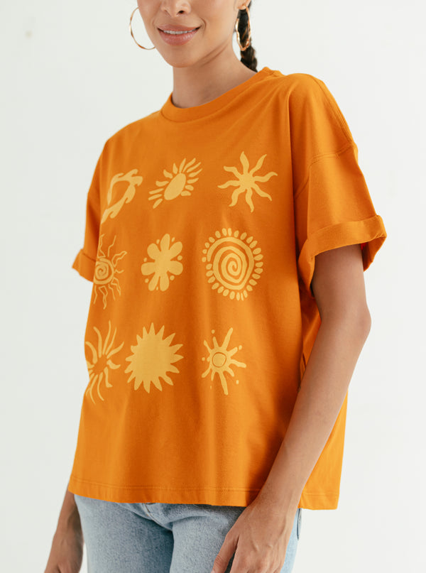 CAMISETA SOLES NARANJA