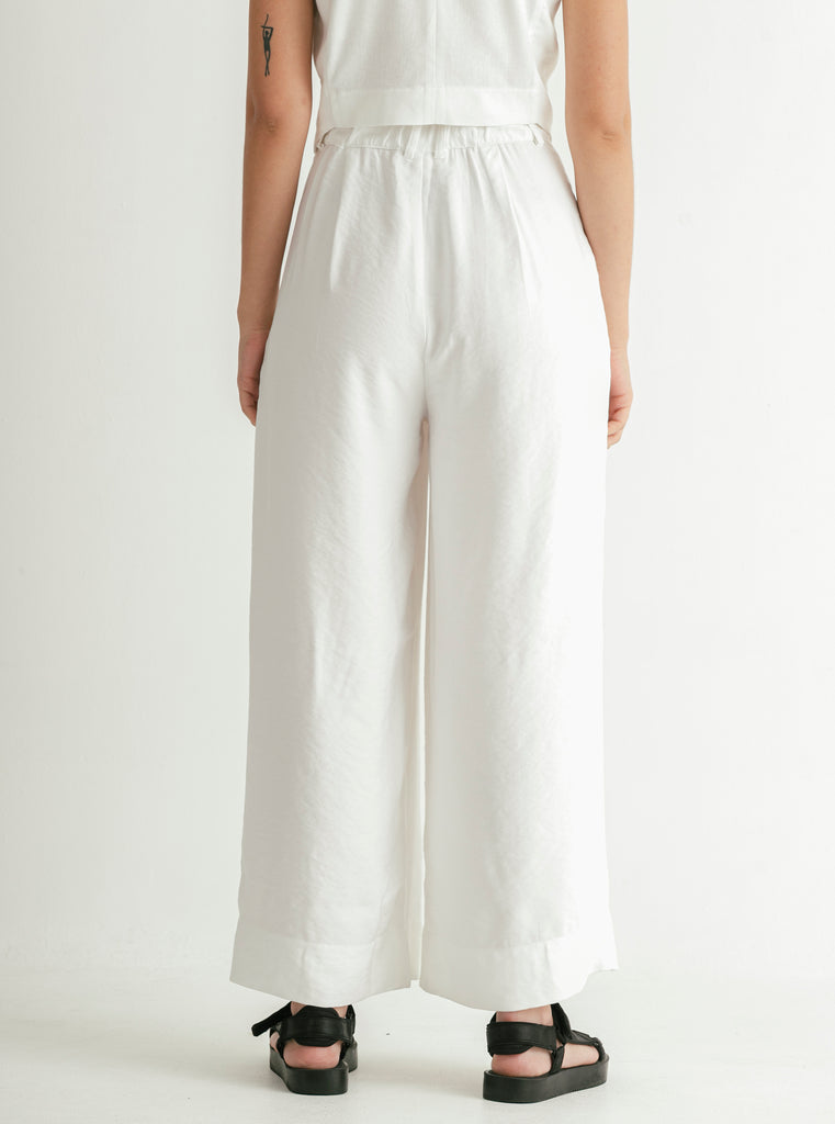 PANTALÓN CANVAS IVORY CRAQUELADO