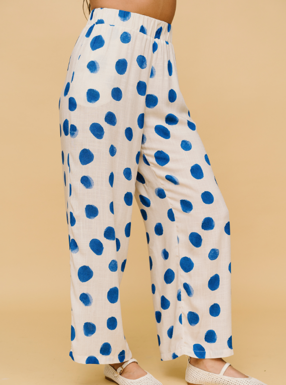 PANTALÓN DOTS AZULES