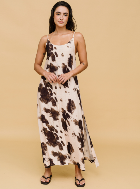 VESTIDO PRINT VACA