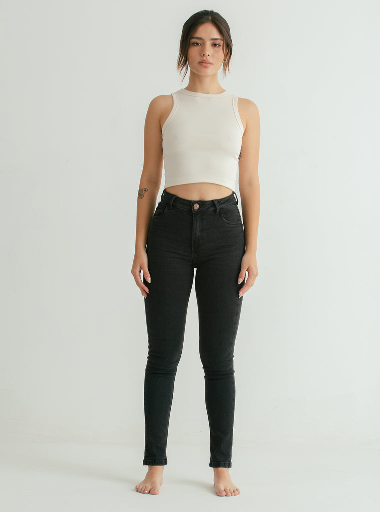 JEAN SKINNY NEGRO BIONICA